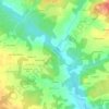 Mapa topográfico Vinet, altitude, relevo