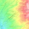 Mapa topográfico Semen, altitude, relevo
