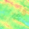 Mapa topográfico La Bougrière, altitude, relevo
