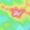 Mapa topográfico Ben Vrackie, altitude, relevo