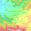 Mapa topográfico Tengah, altitude, relevo