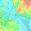Mapa topográfico Le Faubourg, altitude, relevo