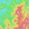 Mapa topográfico Serre du Mont Gros, altitude, relevo