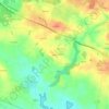 Mapa topográfico Caudrec, altitude, relevo