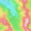 Mapa topográfico Le Pont des Eaux, altitude, relevo