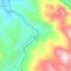 Mapa topográfico Inguru Oya, altitude, relevo