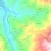 Mapa topográfico Alentejo, altitude, relevo