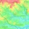 Mapa topográfico Sint-Maria-Lierde, altitude, relevo