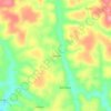 Mapa topográfico Cerrada, altitude, relevo