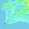 Mapa topográfico Kerligristic, altitude, relevo
