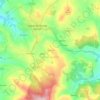 Mapa topográfico Outeiro, altitude, relevo