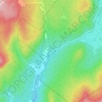 Mapa topográfico Victory, altitude, relevo