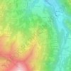 Mapa topográfico Le Déchapieu, altitude, relevo