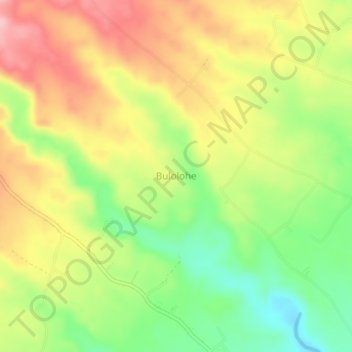Mapa topográfico Bulolohe, altitude, relevo