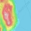 Mapa topográfico Carcioni, altitude, relevo