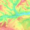 Mapa topográfico Marlborough, altitude, relevo