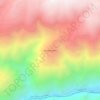 Mapa topográfico Huanacaure, altitude, relevo