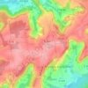 Mapa topográfico Montbérault, altitude, relevo