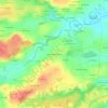 Mapa topográfico Le Breil Monbusson, altitude, relevo