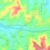 Mapa topográfico Boldrarias, altitude, relevo