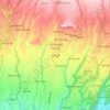 Mapa topográfico Bangli, altitude, relevo