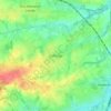 Mapa topográfico Deftinge, altitude, relevo
