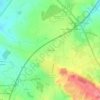 Mapa topográfico La Boucherie, altitude, relevo