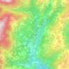Mapa topográfico Sermanha, altitude, relevo