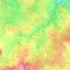 Mapa topográfico Ventenat, altitude, relevo