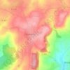 Mapa topográfico Hameau es Cavelier, altitude, relevo