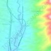 Mapa topográfico Cihaurbeuti, altitude, relevo