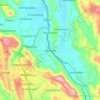 Mapa topográfico Ukuwela, altitude, relevo