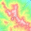 Mapa topográfico Peñas, altitude, relevo