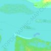 Mapa topográfico Ilha de Curupira, altitude, relevo