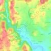 Mapa topográfico Kermouël, altitude, relevo