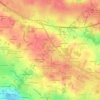 Mapa topográfico La Croix Gicquiau, altitude, relevo