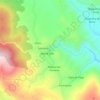 Mapa topográfico Cascata de São Julião, altitude, relevo