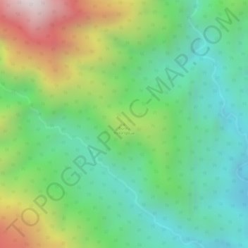 Mapa topográfico Buntu Borongbua, altitude, relevo