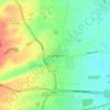 Mapa topográfico Leasingham, altitude, relevo