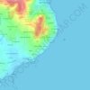 Mapa topográfico A Revolta, altitude, relevo