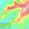 Mapa topográfico Sevilheira, altitude, relevo