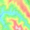 Mapa topográfico Chao de Vilarín, altitude, relevo