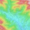Mapa topográfico Sant Sebastià, altitude, relevo