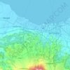 Mapa topográfico Ngaliyan, altitude, relevo
