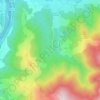 Mapa topográfico Antras, altitude, relevo