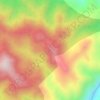 Mapa topográfico Buntu Tambolang, altitude, relevo