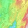 Mapa topográfico Coiron, altitude, relevo