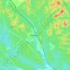 Mapa topográfico Renggam, altitude, relevo
