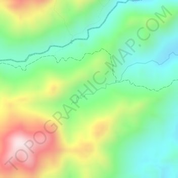 Mapa topográfico San Miguel, altitude, relevo