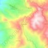 Mapa topográfico Achocoatlán, altitude, relevo
